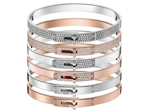 bracelet lock kely gold jewelry diamond jewel fashion beauty brilliant bracelets 3d print model - Mito3D