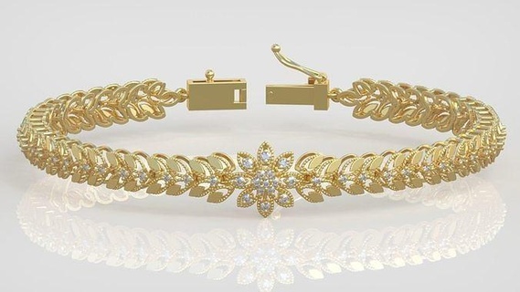 bracelet modèle 3d imprimable 0026 13 bijoux bijou pendentif pendentifs luxe anneaux bague boucle d'oreille boucles d'oreilles Collier mariage diamant or platine argent bracelets 3d print model - Mito3D