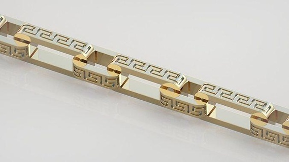 bracelet modèle 3d imprimable 0035 13 bijoux bijou pendentif pendentifs luxe anneaux bague boucle d'oreille boucles d'oreilles Collier mariage diamant or platine argent bracelets 3d print model - Mito3D