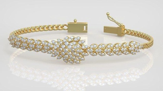 bracelet modèle 3d imprimable 0050 bijoux bijou pendentif pendentifs luxe anneaux bague boucle d'oreille boucles d'oreilles Collier mariage diamant or platine argent Chaînes bracelets 3d print model - Mito3D