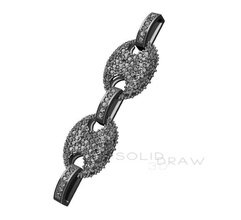 bracelet necklace gucci chain diamond jewel men iced clasp silver gold keychain gem pendant 3d file jewelry mennecklace link necklaces 3d print model - Mito3D