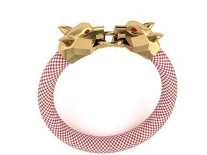 bracelet panther gold silver desktop jewelry bracelets 3d print model - Mito3D
