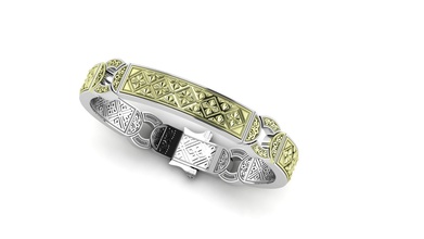braccialetto modelli antico 3d Stampa modello gioielleria oro argento sterlina braccialetti 3d print model - Mito3D