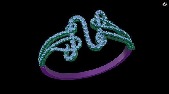 bracelet ring diamonds baguette baguettecuban animal cuban link miami pendant linkchain gold silver jewel jewelry 3dprint printable diamond bracelets pongset necklaces 3d print model - Mito3D