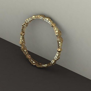 pulsera Talla 58 oro joyería joya anillo brazalete anillos diamante imprimible plata Boda collar brazaletes arete colgante pendiente colgantes esposas 3d print model - Mito3D