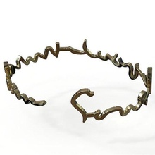 bracelet sous le pont mirabeau jewelry fashion cufflinks jewellery modern elegant 3d print model - Mito3D