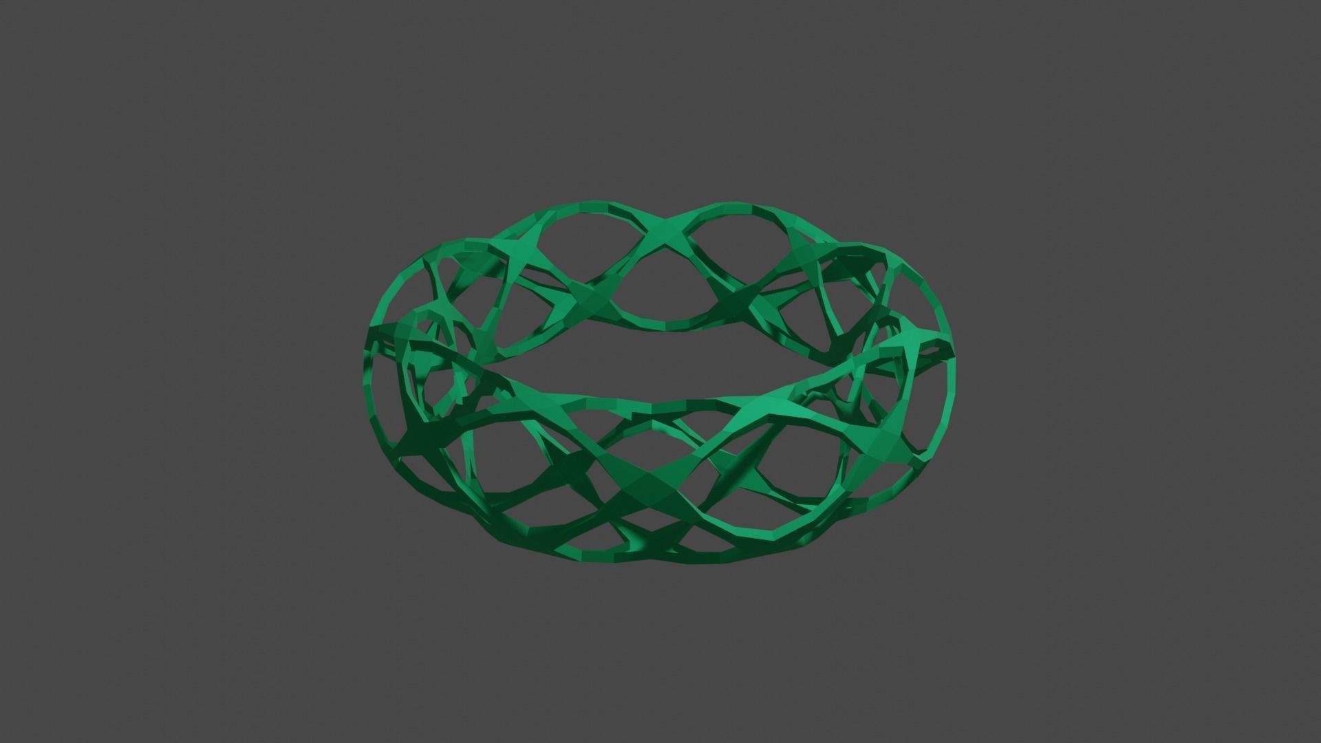 braccialetto stile voronoi verde gioielleria cerchio forma design arte moda 3D print model - Mito3D
