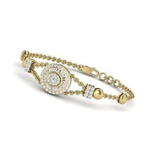 braccialetto elegante gioielleria moda Accessori oro diamante donna donne design bella fiore braccialetti argento squillare gioiello nozze gemma Fidanzamento 3d print model - Mito3D