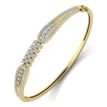 bracelet women oval braclet usa canada jewelry bracelets classic woman tone 3d diamonds cad printable 3dprinting fashion luxury gold shining 3d print model - Mito3D