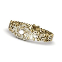 braccialetto donne stampabile diamante bianca argento gemma gioielleria brillante oro sterlina platino splendente lusso braccialetti zaffiro abbigliamento rubino diamant 3d print model - Mito3D