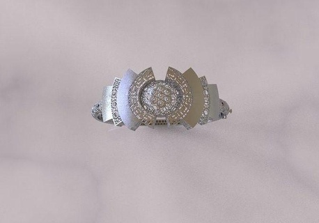 bilezikler takı düğün lüks parlıyor yazdırılabilir yüzükler gümüş mücevher nişan platin parlak 3d print model - Mito3D