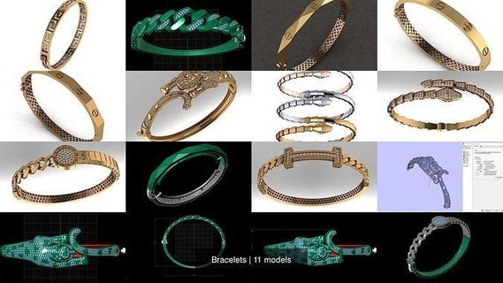 bracelets jewelry gold bracelet printable diamond jewel silver engagem brilliant sapphire fashion beauty weeding platinum 3d print model - Mito3D