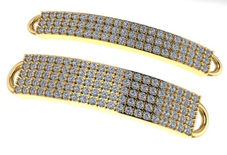 bracciali gioielli braccialetto oro diamante matrimonio moda e bellezza bianco argento stampabile 3d print model - Mito3D