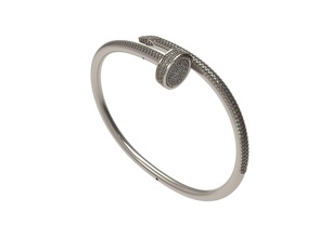 bracelets - 4 platinum jewelry silver printable gem brilliant gold diamond ring sterling engagement fashion beauty 3d print model - Mito3D