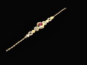 bracelets women 1343 jewelry fashion accessories gold diamond woman design fengshui 3d print model - Mito3D