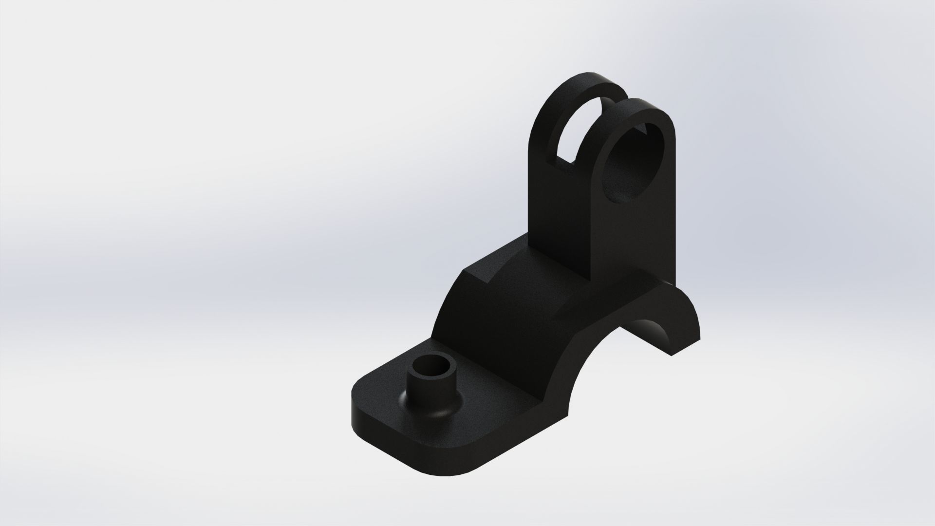 bracket science 3d engineering mechanical part 3D print model - Mito3D