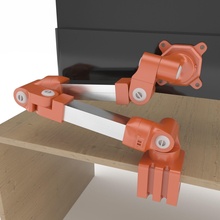 bracket homemade plastic machinery table monitor mount hang neodymium magnet chair hobby diy mechanical parts 3d print model - Mito3D