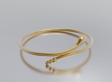 bracelet tiffany solitaire bijoux or bande gemme argent brillant diamant bague imprimable sterling platine mariage engagement femmes femme bracelets 3d print model - Mito3D