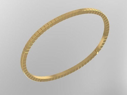 braccialetto ghiaccio cubo 3d modello oro gioielleria platino lusso argento diamante squillare gemma brillante Gary braccialetti 3d print model - Mito3D