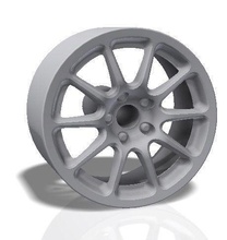 treccia 10 raggi cerchio stampa modello ruota macchina pneumatico rally gara corsa fessura veicolo passatempo fai settore automobilistico 3d print model - Mito3D