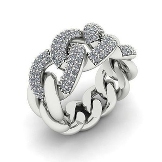 flechten Hochzeit Ring Allianz Hochzeitsring Verlobungsring Schmuck druckbar Silber Diamant Ringe Gold 3d print model - Mito3D