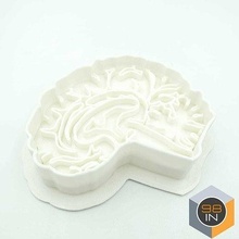 brain cookie cutter milk delicious food baking biscuit baked sugar bread lunch dinner gastro dough sweet house kitchen dining 3d print model - Mito3D