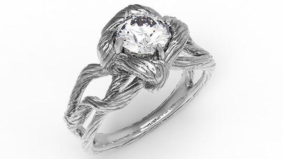 branch vood ring gem engagement bend luxury jewelry kalco wb er free rings gem diamond wedding nice jewel earrings branch vood vud wud wood  3d print model - Mito3D