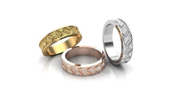 marca anel jóias ouro jóia prata Casamento 2023 joalheria argolas 3d print model - Mito3D