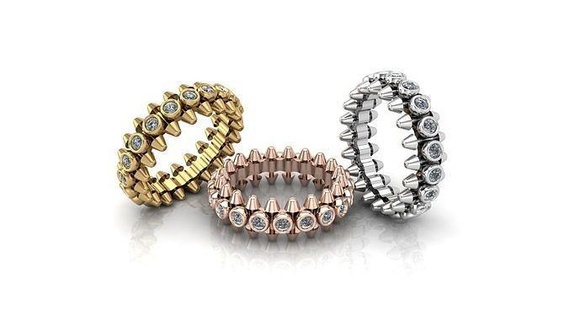 marca anillos imprimible oro anillo Moda plata joyería joya Boda Armenia Italia Estados Unidos Países Bajos mundo europa 3d print model - Mito3D