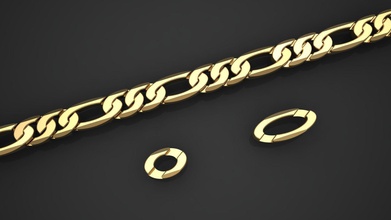 sutyen zincir 001 mücevher bilezik braslatelock kilit kutu altın gümüş 3dprintable yazdırılabilir cnc bracelete ekipman mücevherler elmaslar takı tokalar bilezikler 3d print model - Mito3D