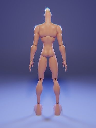 Bratz inspirado masculino cuerpo figura hombre personas muñeca bjd articulado monstruo alto juegos juguetes 3D print model - Mito3D