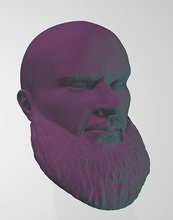 braun strowman bald wwe custom head sculpt 3d print model monster among men games toys 3d print model - Mito3D