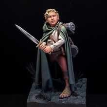 brave halfling 75mm hobbit thelordoftherings sam miniature figure warhammer games toys board 3d print model - Mito3D