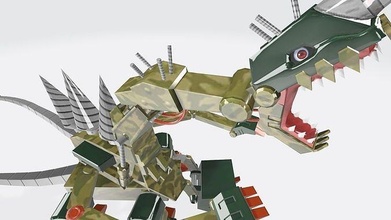 breakdramon lego dragon claws digimon monster anime cartoon model games toys 3d print model - Mito3D
