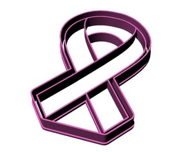 il cancro al seno nastro casa rosa ottobre cucina pranzo e sala da 3d print model - Mito3D