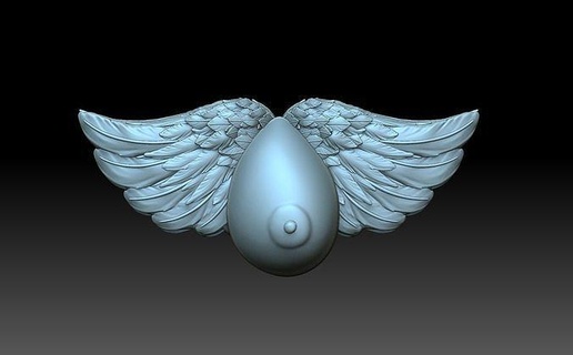 meme kanatlar kanatlar meme kelebek kuş tüyü uçuş Kadın uçan cnc kadın göğüsler Sanat takı kolye 3d print model - Mito3D