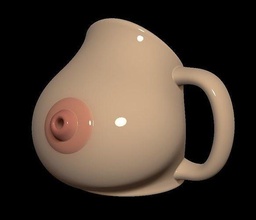 seio seios mamilo copo café title sexy engraçado mulher menina xxx adulto leite manhã chá cerâmica porcelana corpo casa cozinha jantar 3d print model - Mito3D