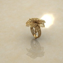 respiração flor electro fusion moda anel ouro imprimível jóia jóias noivado beleza arte solitário pronto trabalhos peru turco itália italiano roupa joalheria argolas 3d print model - Mito3D