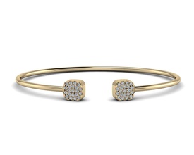 brecelet 14 flexible head jewelry platinum accessory precious gem shining engagement pendant fashion luxury printable silver brilliant diamond ring sterling rings 3d print model - Mito3D