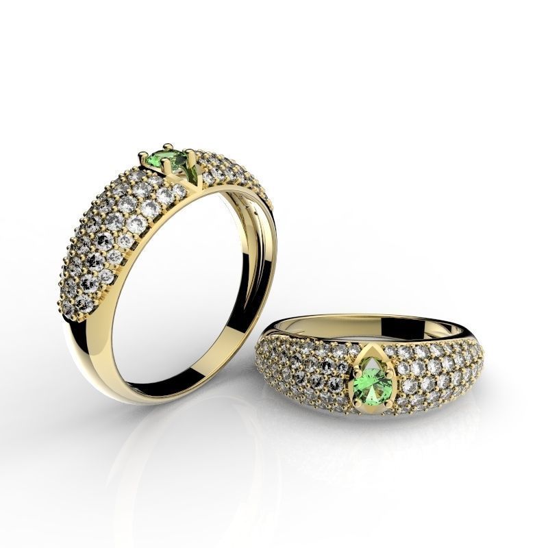 brilliant klassische bombe ring Schmuck Luxus - Zubehör kostbar Juwel bedruckbar ist gold Diamant-ring Mode-ring genial Mode-Schönheit Platin engagement Ohrring Armband gem Bekleidung diamant brillant Silber Ringe 3D print model - Mito3D