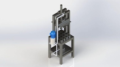 briquette pressure machine coal technology science engineering 3d print model - Mito3D
