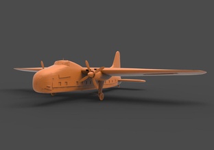 bristol mk32 freighter cargo plane ansett historic classic vintage air freight games toys 3d print model - Mito3D