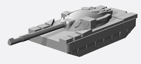 britische cheiftain battletank 6mm Maßstab tank Militär Fahrzeug Armee british wargaming tabletop boardgaming Krieg Spiele - Spielzeug Spiele, Spiel Zubehör game-Zubehör 3d print model - Mito3D