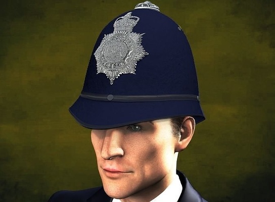 britannico polizia casco pacchetto cappello copricapo bobbie storia poliziotto conestabile bobby inghilterra guardia uomo carattere armatura cap moda 3d print model - Mito3D