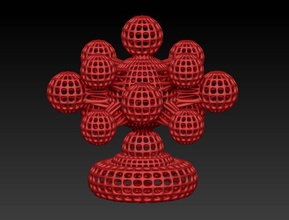 bro sphere orbit art math decor homedecor 3dprinting hobbies hobby makerschallenge artchallenge mathematical 3d print model - Mito3D