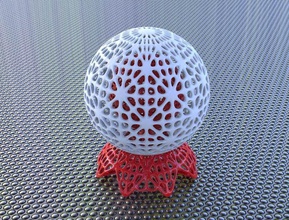 bro sphere in math art decor homedecor 3dprinting hobbies makerschallenge artchallenge house serie perforated grille pattern adding machine 3d print model - Mito3D