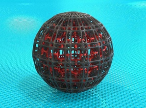 bro esfera de la estructura art matemáticas 3dprinting decoración homedecor makerschallenge artchallenge matemática 3d print model - Mito3D