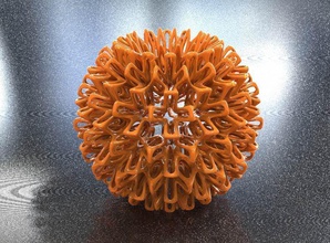 bro sphère de la structure art les mathématiques décor homedecor 3dprinting makerschallenge artchallenge mathématique 3d print model - Mito3D