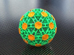 hermano esfera estructura arte matemáticas 3dprinting decoración hogar creadores desafíos artchallenge matemático 3d print model - Mito3D
