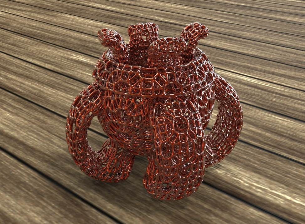 frérot vase décor décoration maison art math 3dprinting passe temps makerschallenge artchallenge serie perforé grille modèle 3D print model - Mito3D